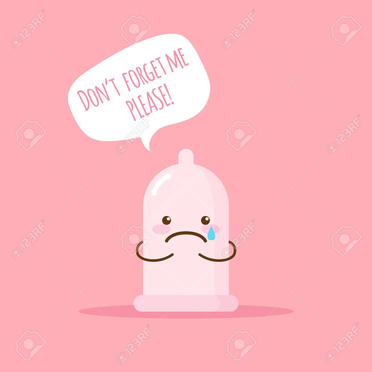 cute emoji condom with poster about safe love royalty free cliparts
