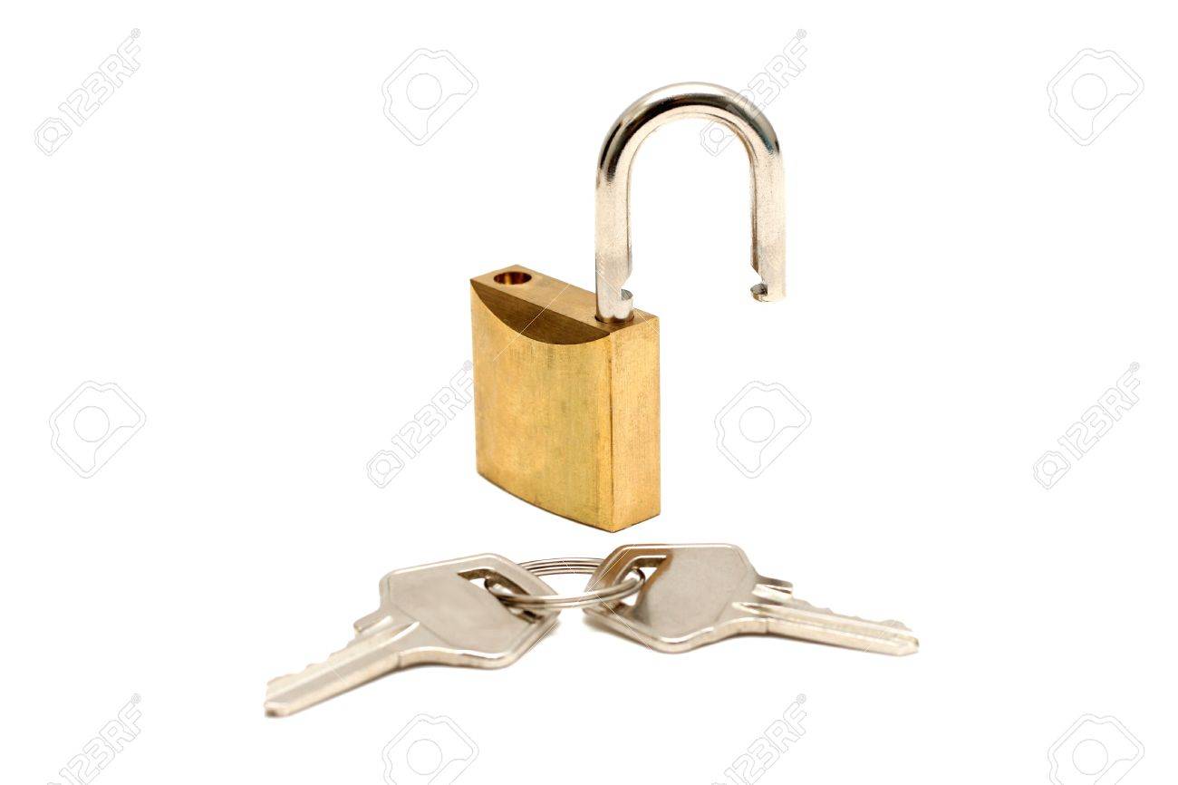 lock and two keys unlocked stock photo picture and royalty free