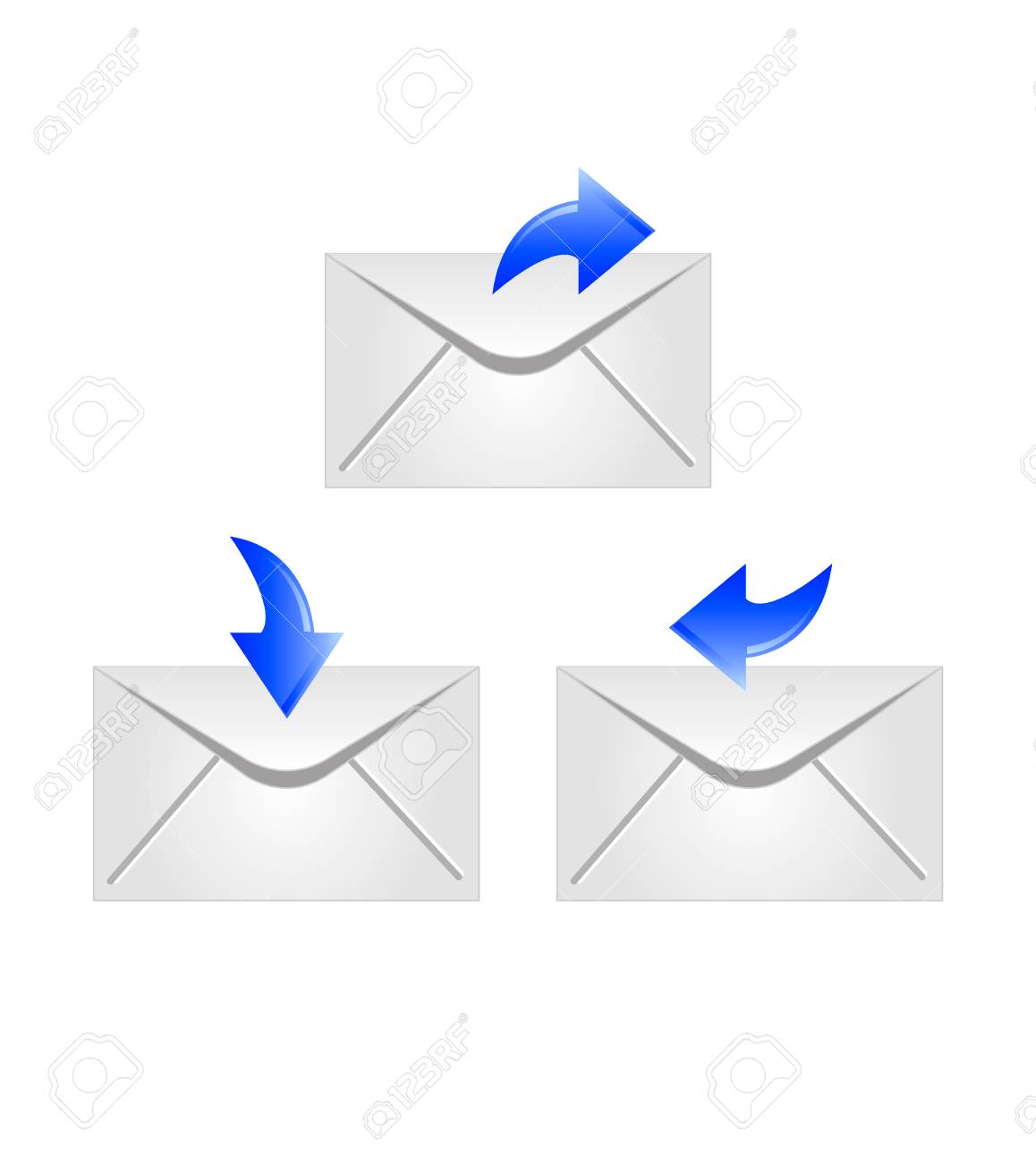 メール アイコンを開く ベクトル イラストレーター Eps 10のイラスト素材 ベクタ Image