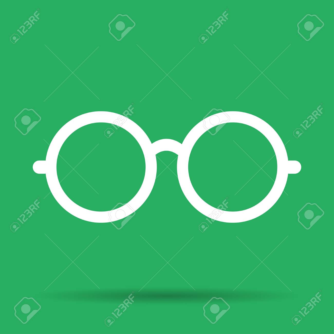 眼鏡のアイコン フラット ベクトル イラストレーター Eps 10 のイラスト素材 ベクタ Image