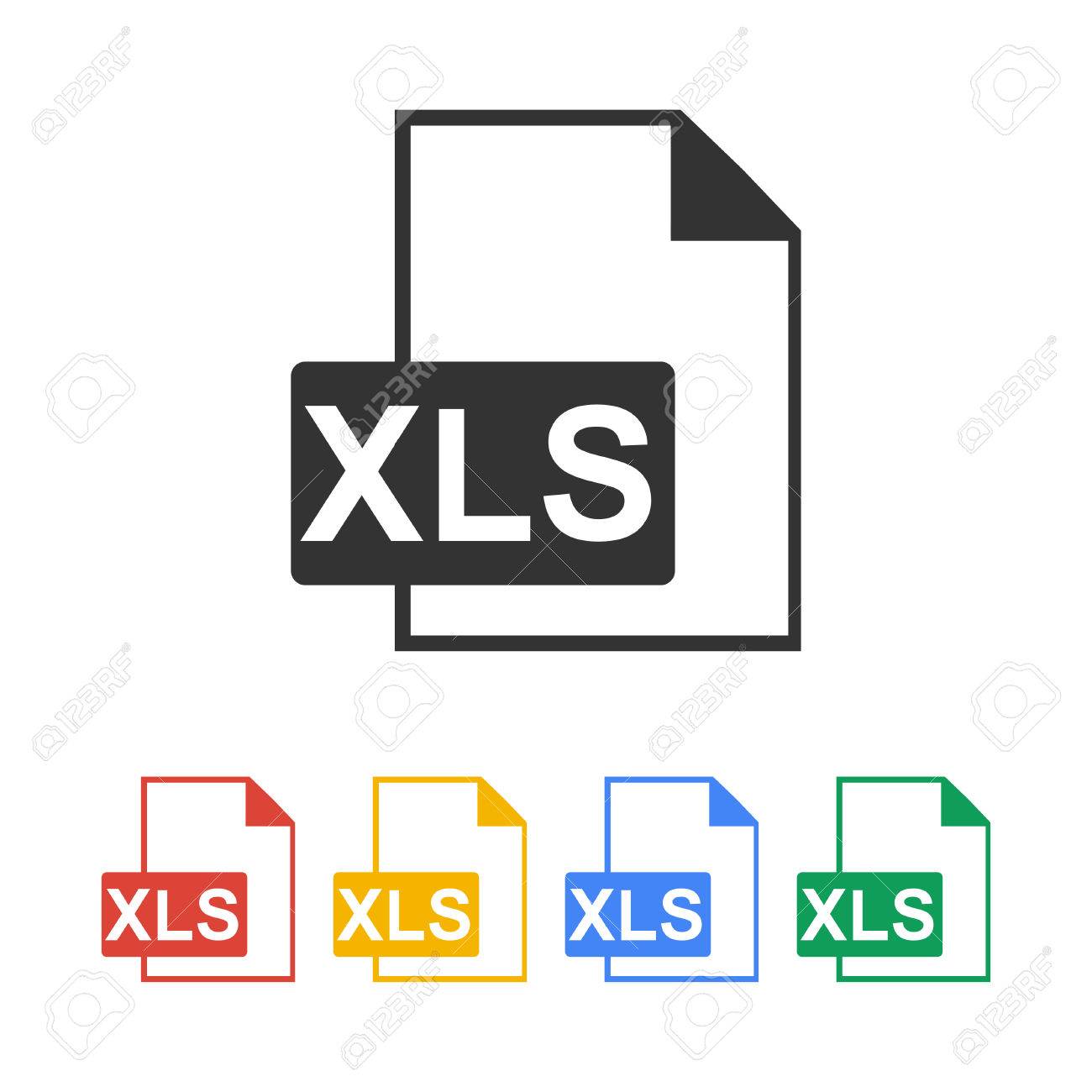 Xls ファイル アイコン フラットなデザイン スタイル Eps 10のイラスト素材 ベクタ Image Xls ファイル アイコン フラットなデザイン スタイル Eps 10のイラスト素材 ベクタ Image