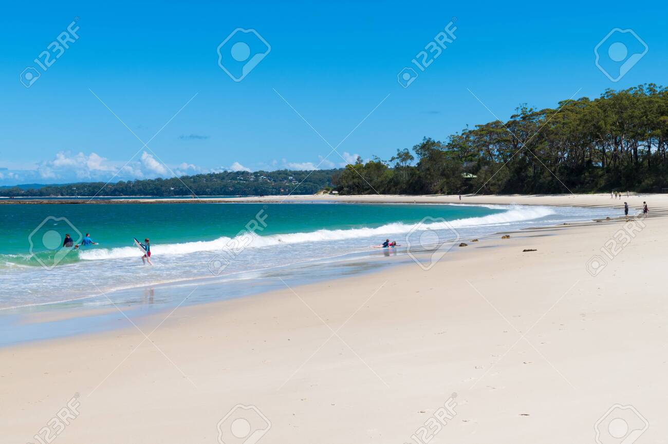 Huskisson Nsw Australia December 22 2018 View Over The Beach - 