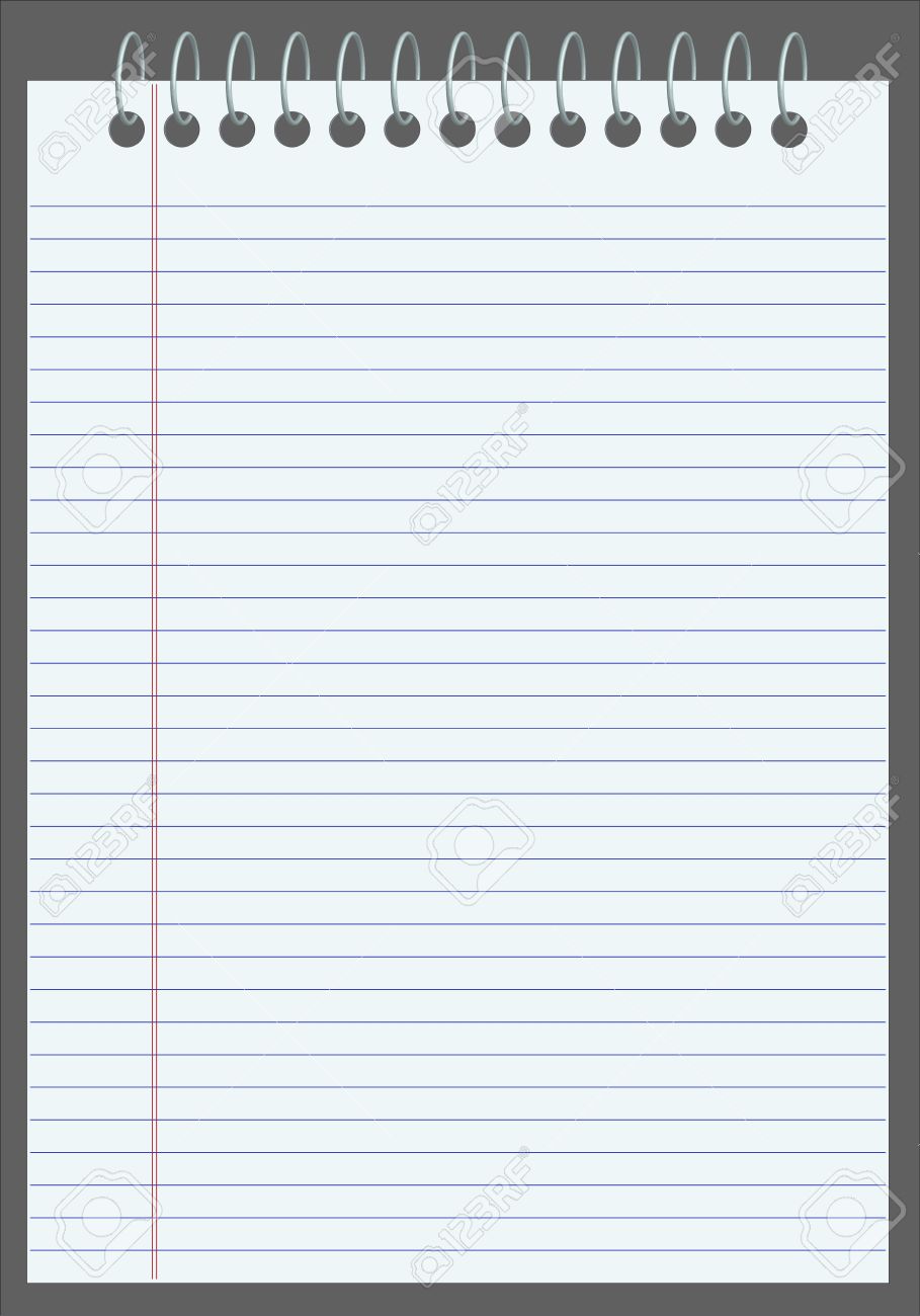 vector blank lined notebook royalty free cliparts vectors and