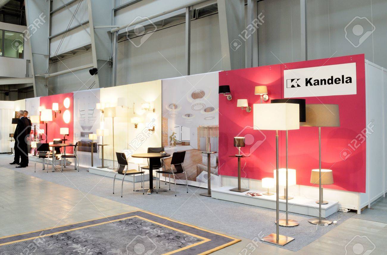 Warsaw Poland October 7 2011 The Exhibition Stand Of The