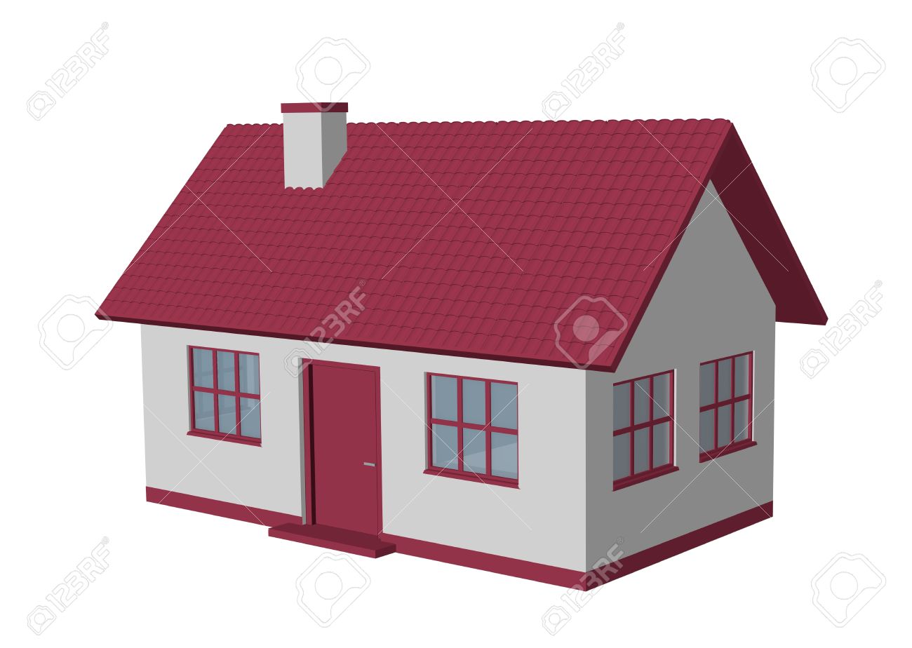 3d Render Simple House Model Stock Photo Picture And Royalty Free Image Image