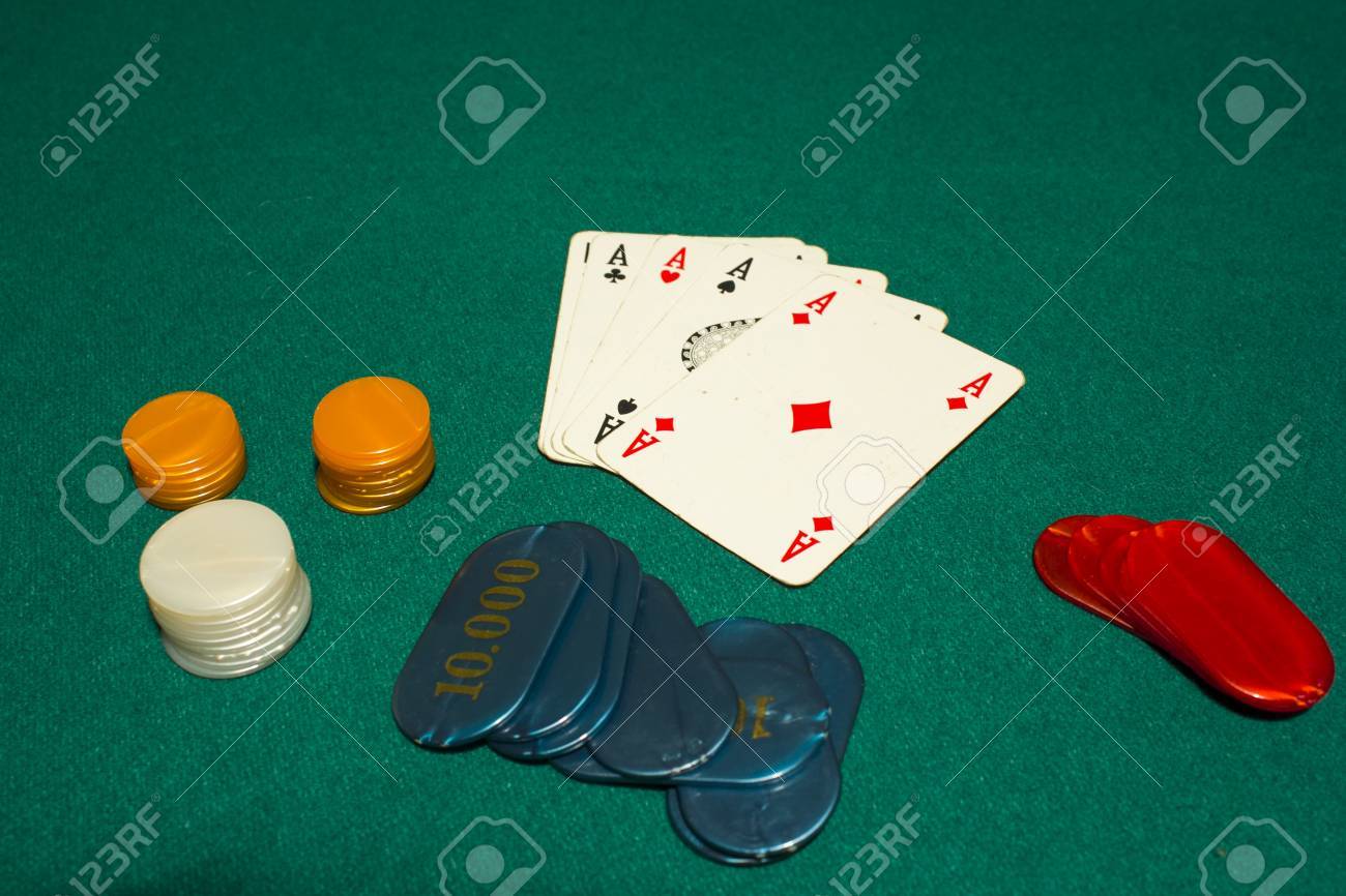 5 Card Draw Four Aces Stock P O 48730639 5 Card Draw Four Aces Stock P O 48730639