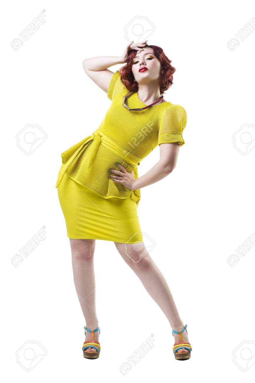 yellow professional dress