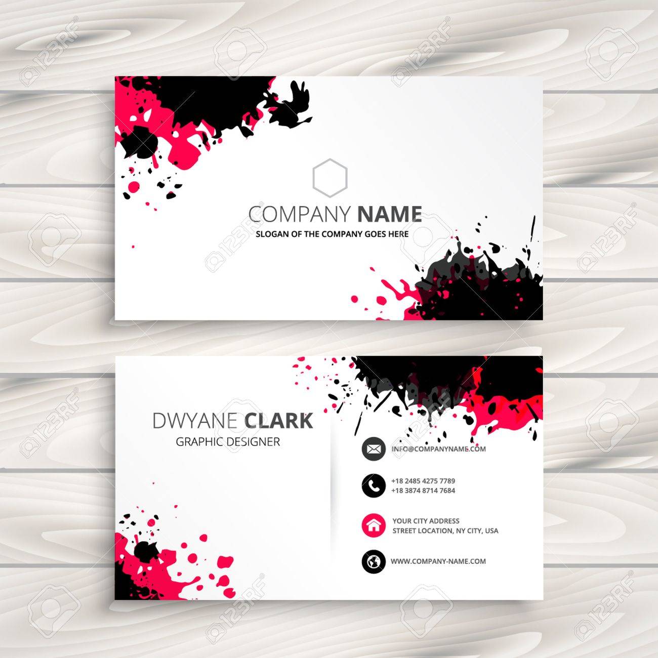 ink splash business card - 53482092 ink splash business card - 53482092