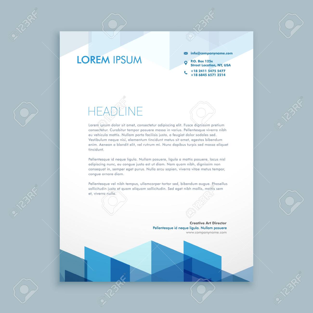 modern letterhead designs