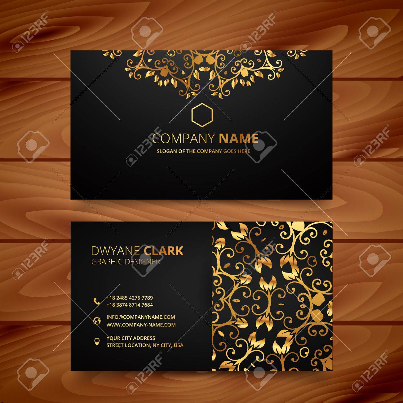 stylish golden premium luxury business card template design - 56177942 stylish golden premium luxury business card template design - 56177942