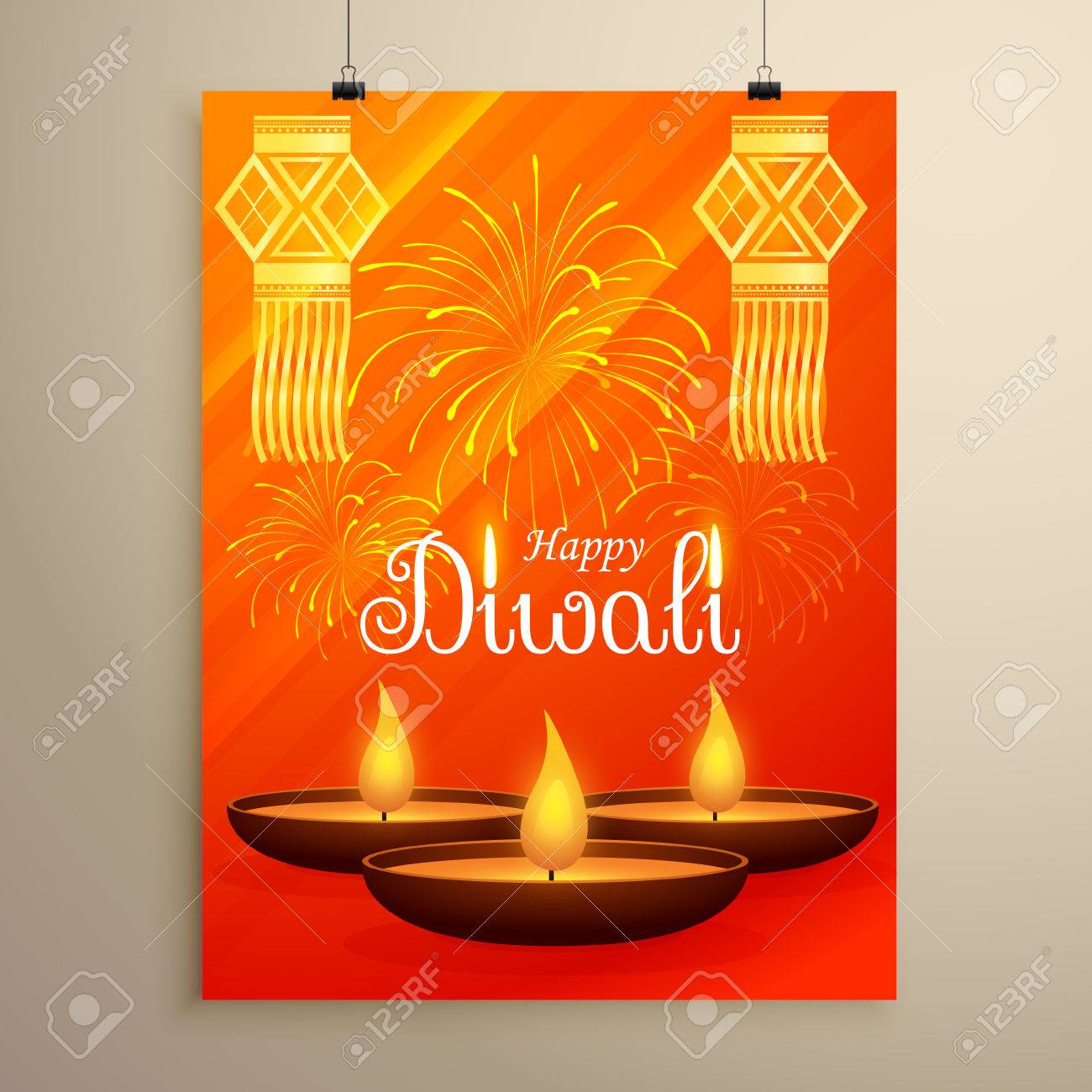 diwali festival flyer design