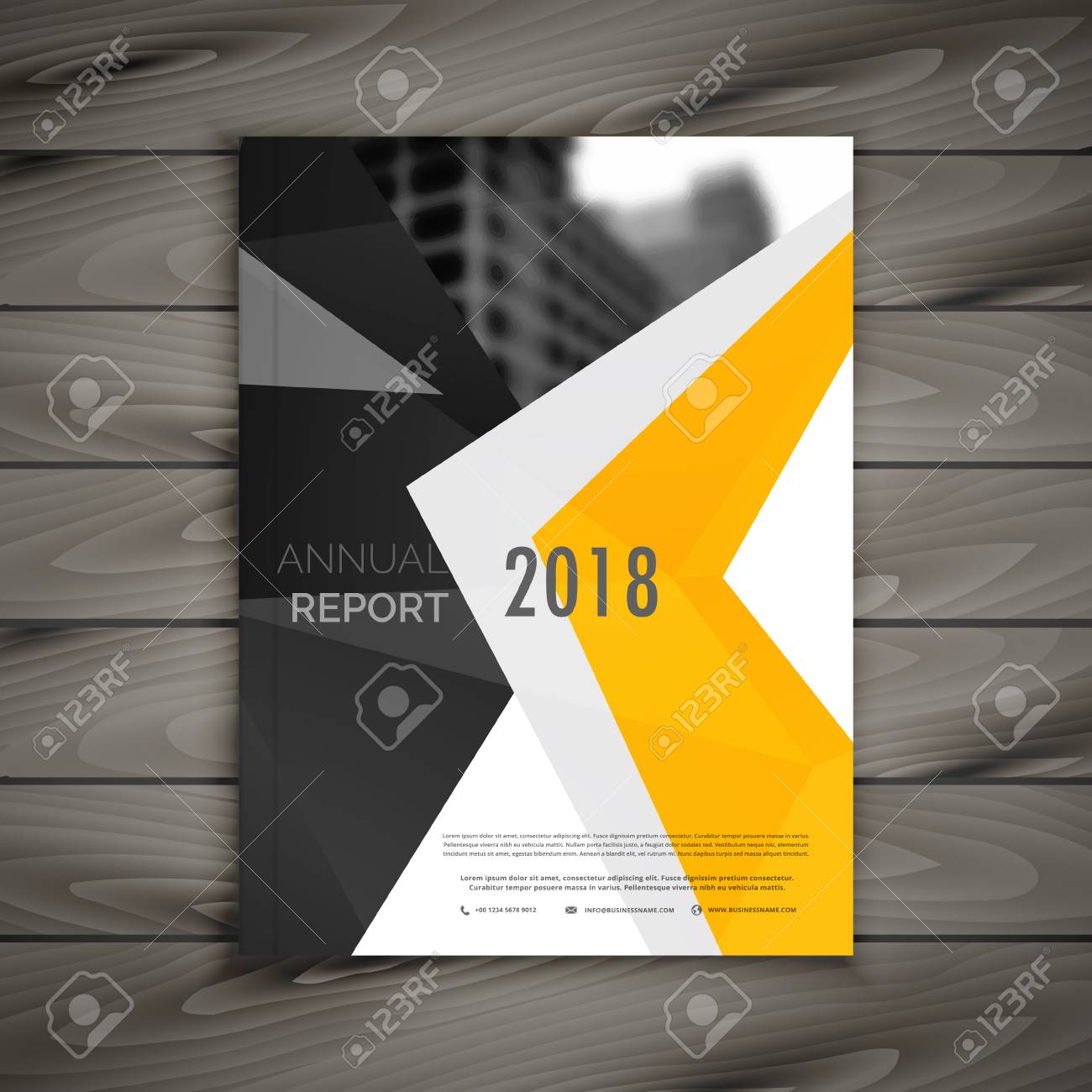 abstract business brochure template annual report cover page professional cover page design