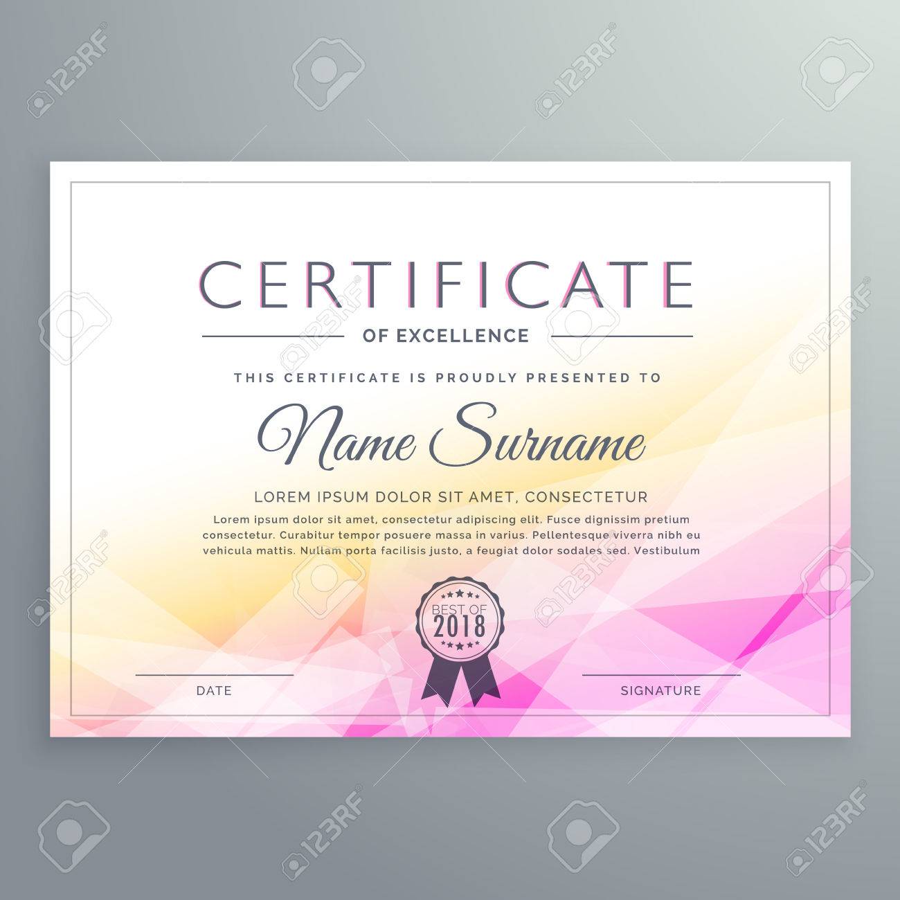 abstract diploma certificate design royalty free cliparts vectors