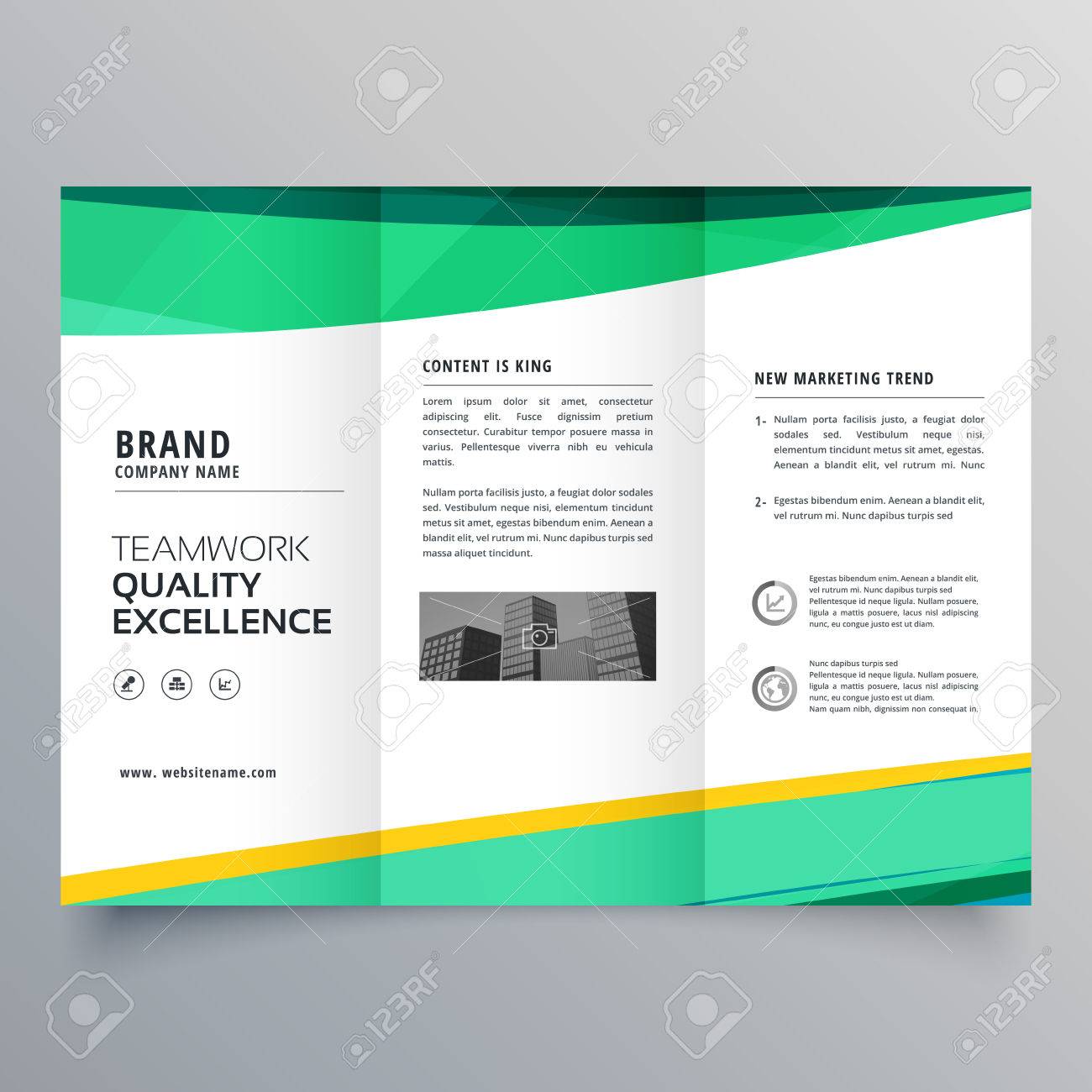 creative trifold brochure design template for your business royalty