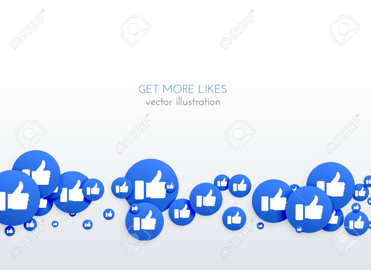 social media network blue likes thumb up icons background - 90870105 social media network blue likes thumb up icons background - 90870105
