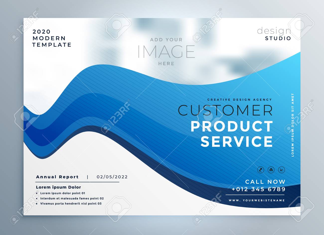professional blue wave business brochure design - 115047374 professional blue wave business brochure design - 115047374