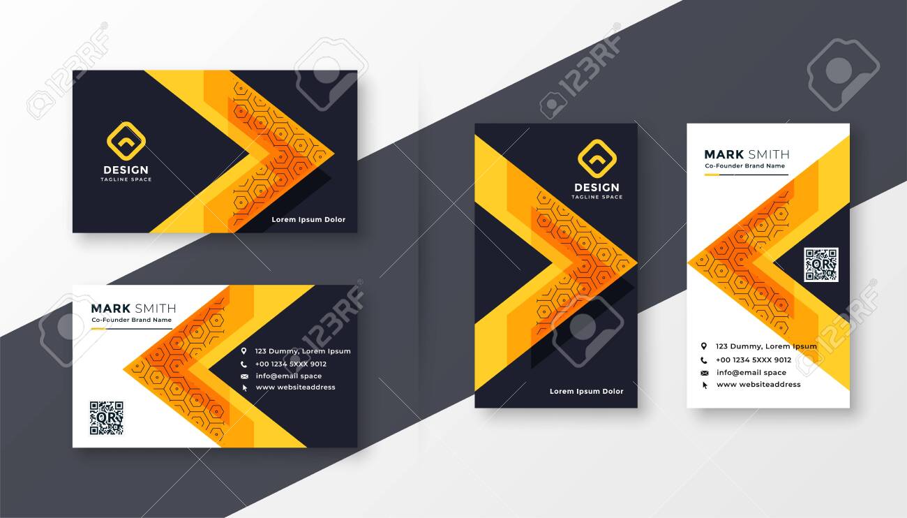 stylish company business card design stylish name card design