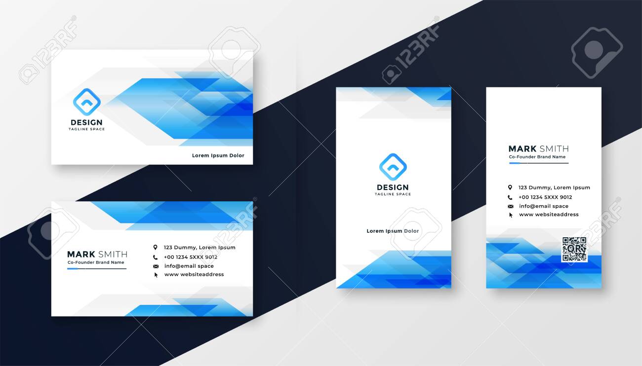 creative blue abstract business card design - 123420639 creative blue abstract business card design - 123420639