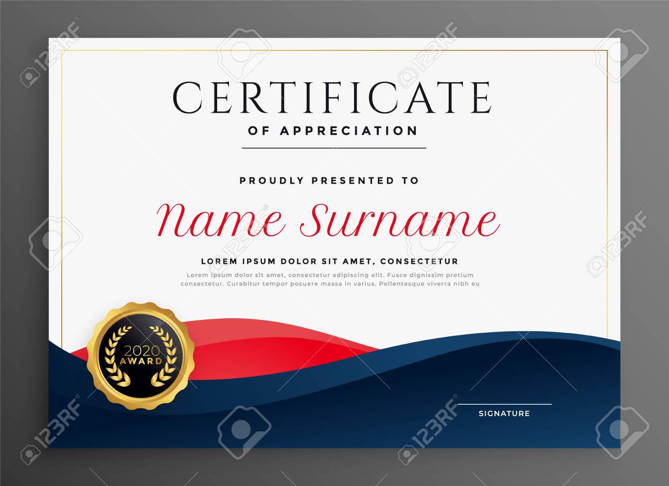 elegant blue and red diploma certificate template design - 126845084 elegant blue and red diploma certificate template design - 126845084