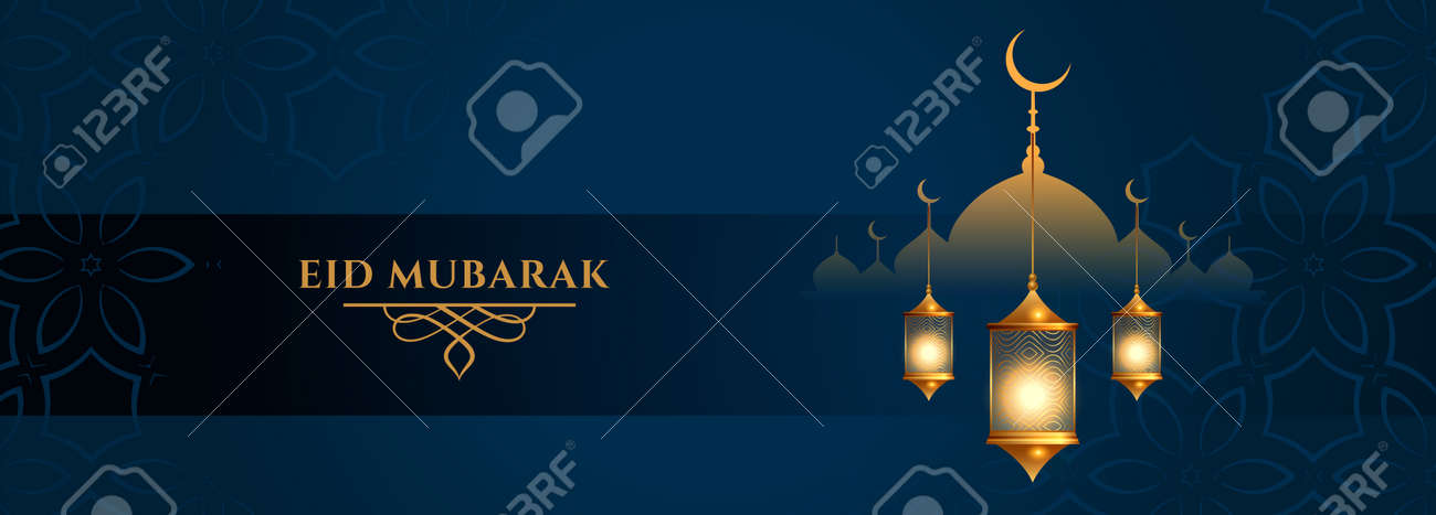 eid mubarak lantern and mosque festival banner - 167909725 eid mubarak lantern and mosque festival banner - 167909725