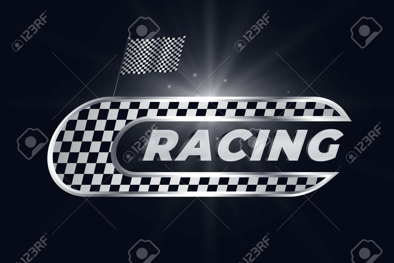 racing background with checkered flag - 167909867 racing background with checkered flag - 167909867