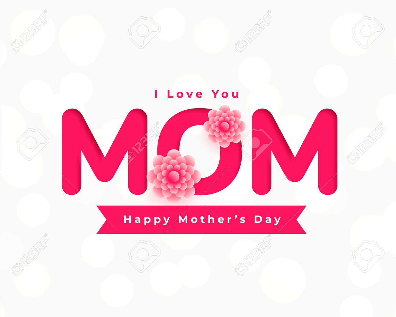 happy mothers day flower card greeting - 167909874 happy mothers day flower card greeting - 167909874