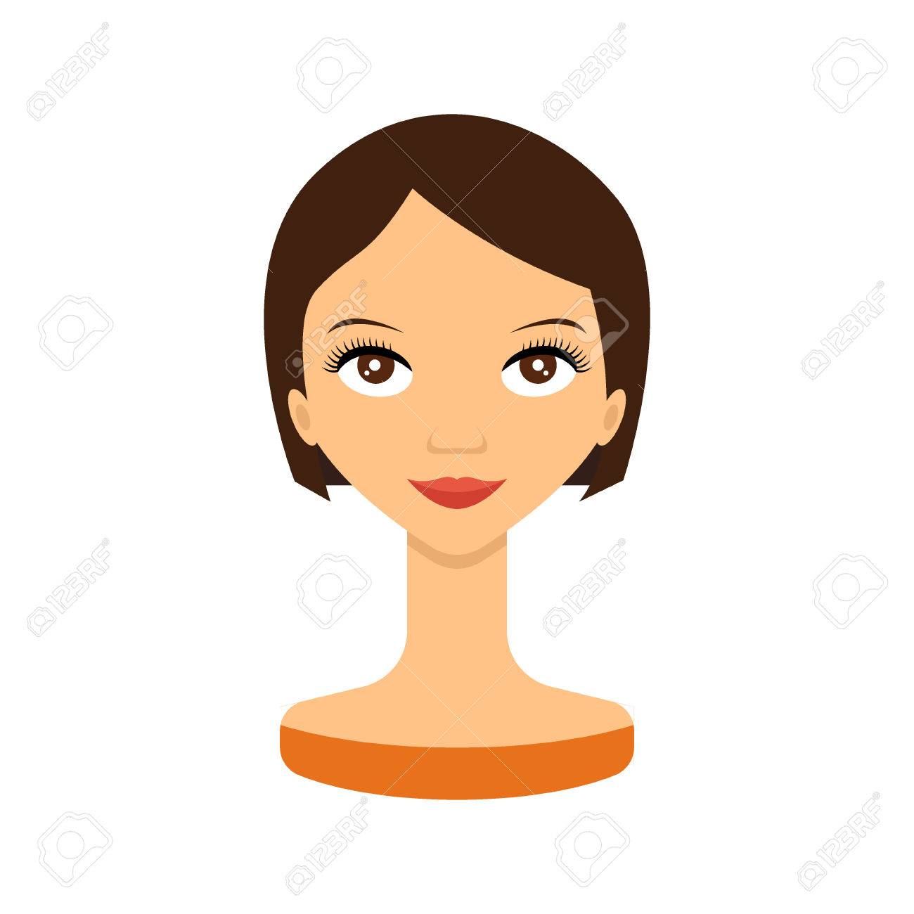 Woman Face Icon Face Young Women Beauty Woman Avatar Royalty Free Cliparts Vectors And Stock Illustration Image