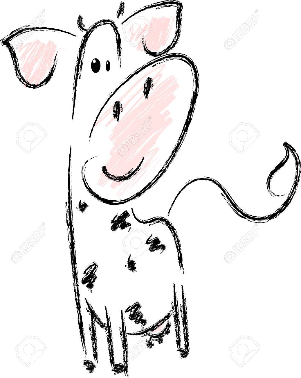 ハッピー牛フリーハンドでの描画 ベクトル のイラスト素材 ベクタ Image ハッピー牛フリーハンドでの描画 ベクトル のイラスト素材 ベクタ Image