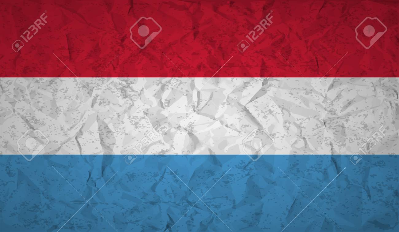 効果を持つルクセンブルクの国旗しわくちゃ紙とグランジのイラスト素材 ベクタ Image 効果を持つルクセンブルクの国旗しわくちゃ紙とグランジのイラスト素材 ベクタ Image