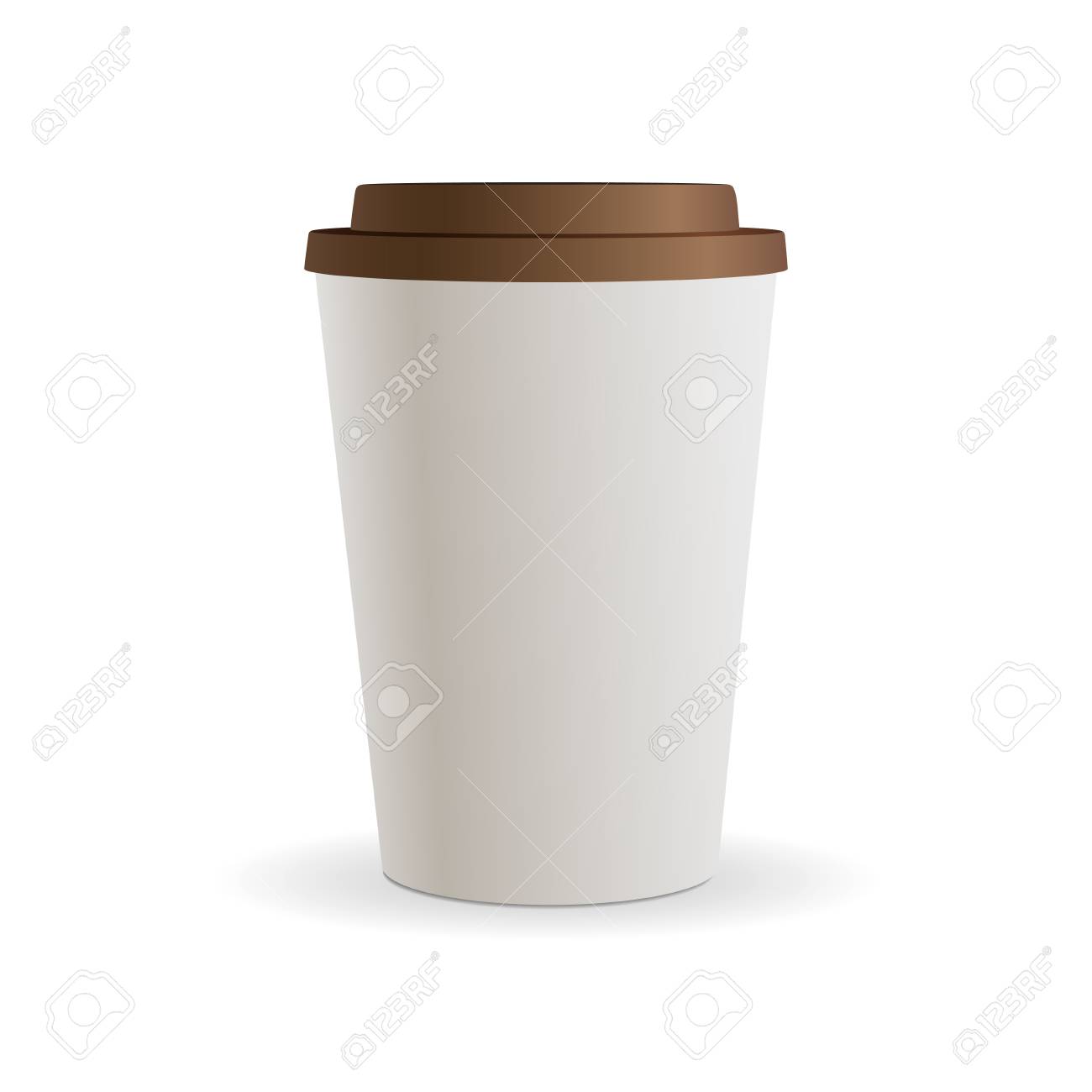コーヒーのテイクアウトのイラストとして紙のコーヒー カップのイラスト素材 ベクタ Image