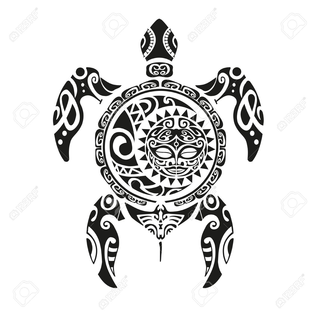 turtle tattoo in maori style vector illustration royalty free turtle tattoo in maori style vector illustration royalty free