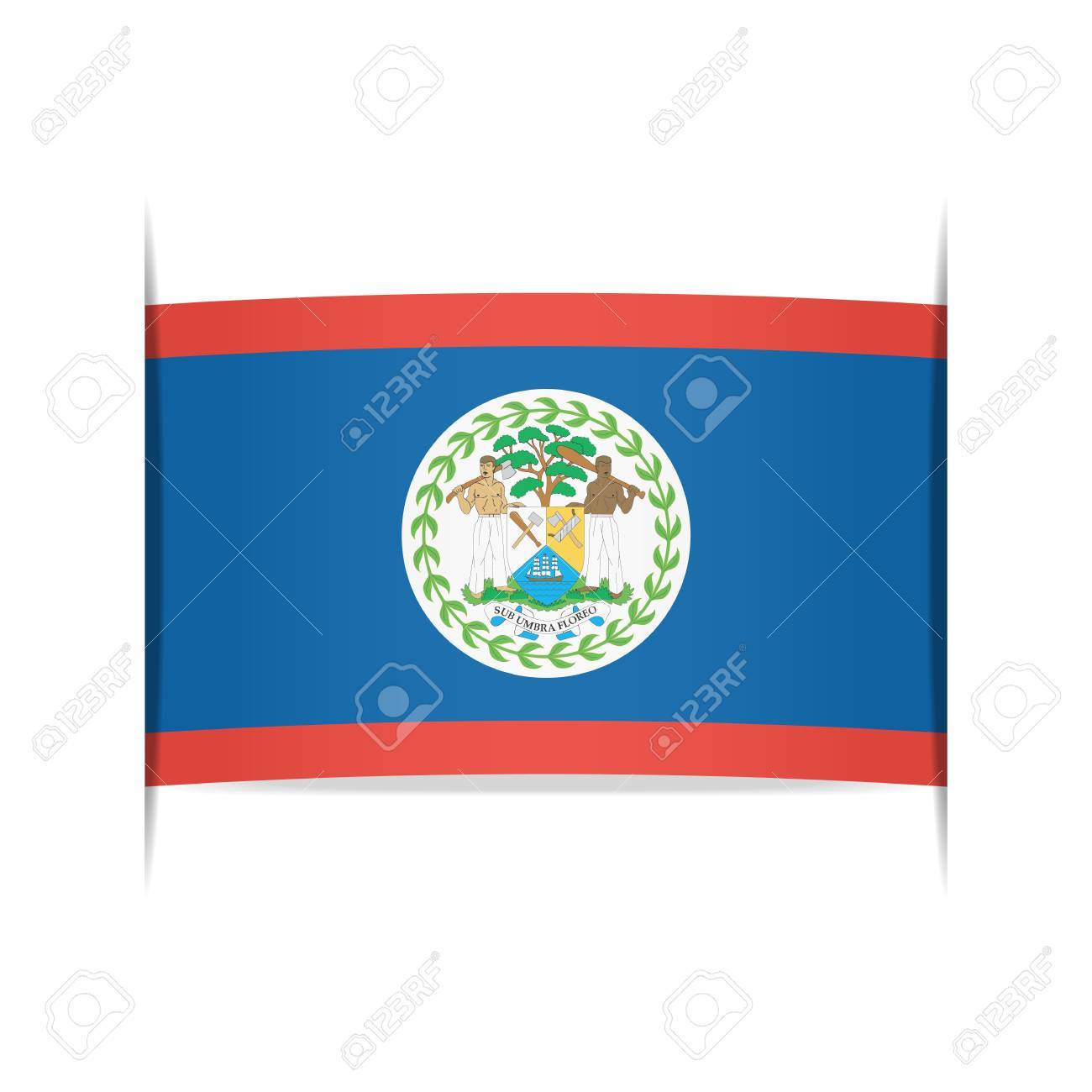 ベリーズの国旗のイラスト素材 ベクタ Image