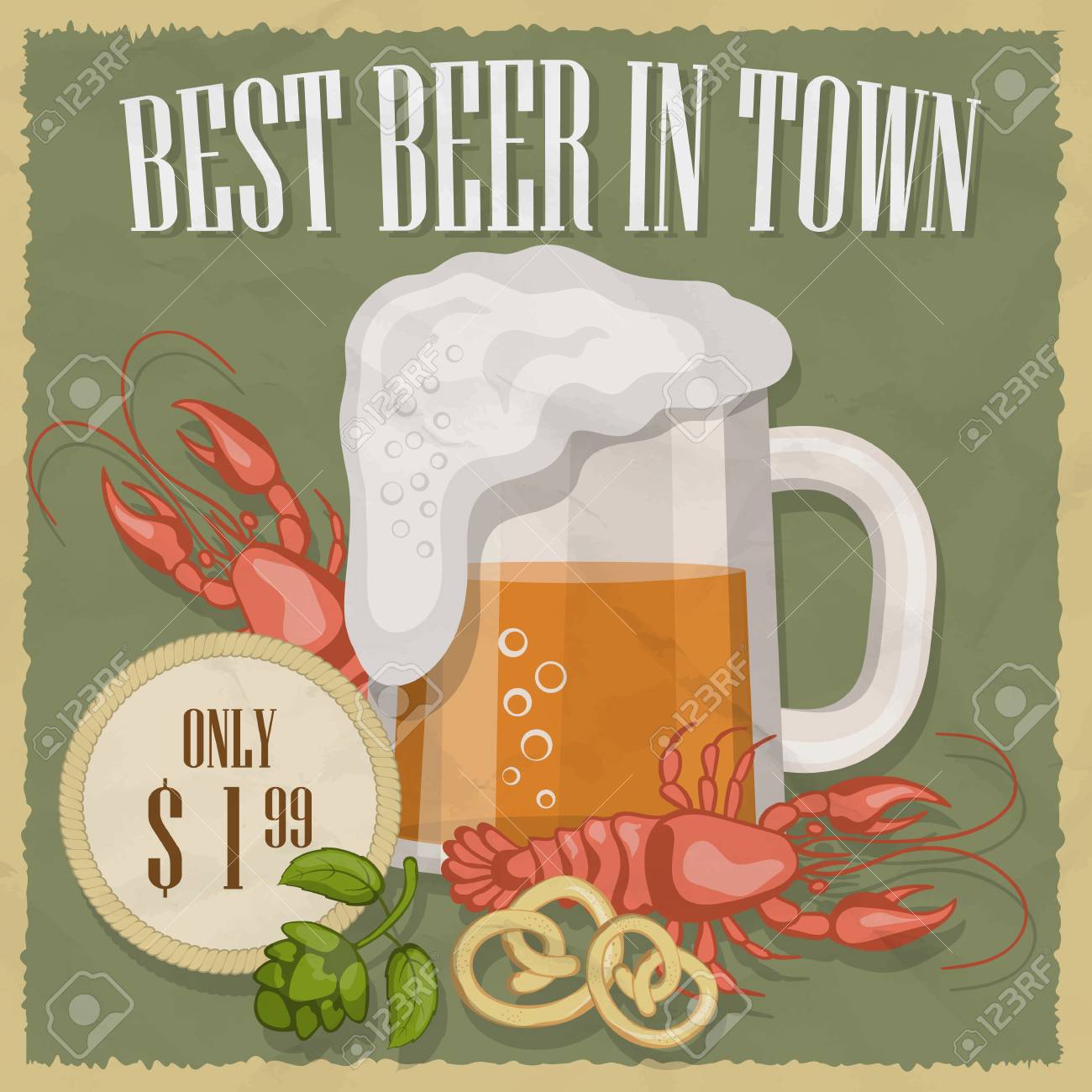 ビールの無料ラベル ビール ポスターのレトロなイラスト ベクトル図 のイラスト素材 ベクタ Image ビールの無料ラベル ビール ポスターのレトロなイラスト ベクトル図 のイラスト素材 ベクタ Image