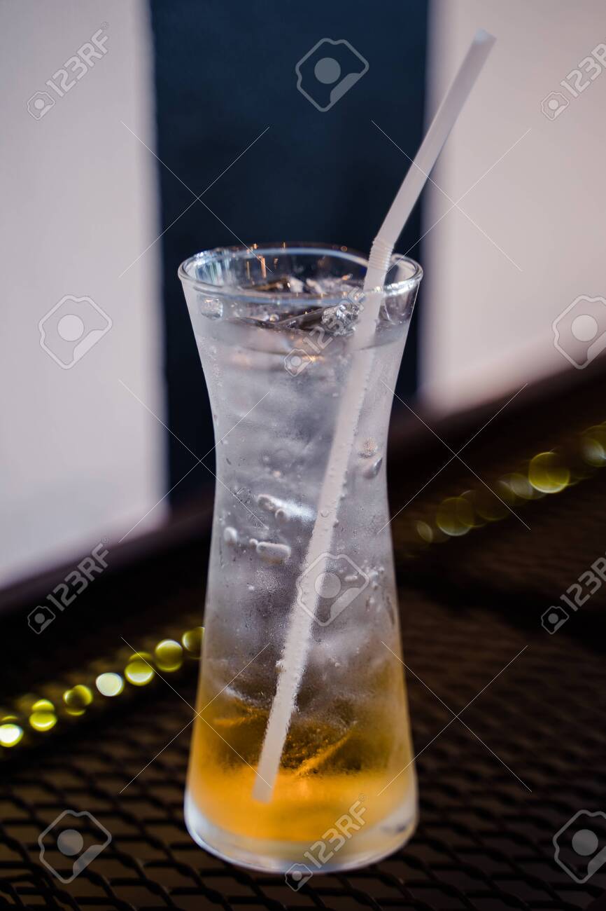 Closeup A Glass Of Orange Italian Soda Stock Photo Picture And Royalty Free Image Image 132088333
