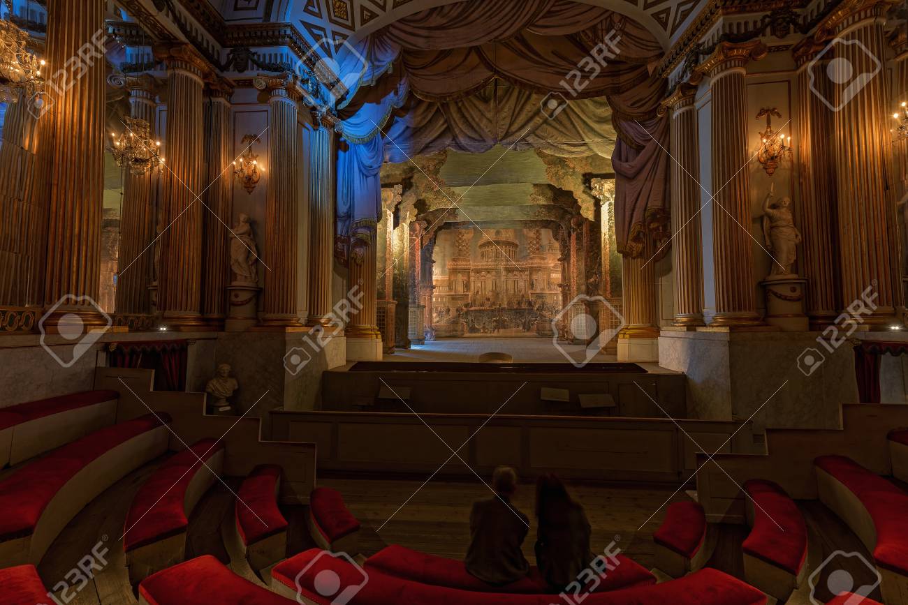 マリーフレッドの牧歌的な小さな町でグリプスホルム城マリーフレッド スウェーデン 15 年 7 月 28 日 劇場 の写真素材 画像素材 Image