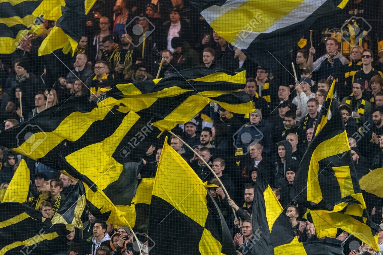 Solna Sweden March 18 2018 Aik Tifo Before The Derby Soccer Stock Photo Picture And Royalty Free Image Image 98877430