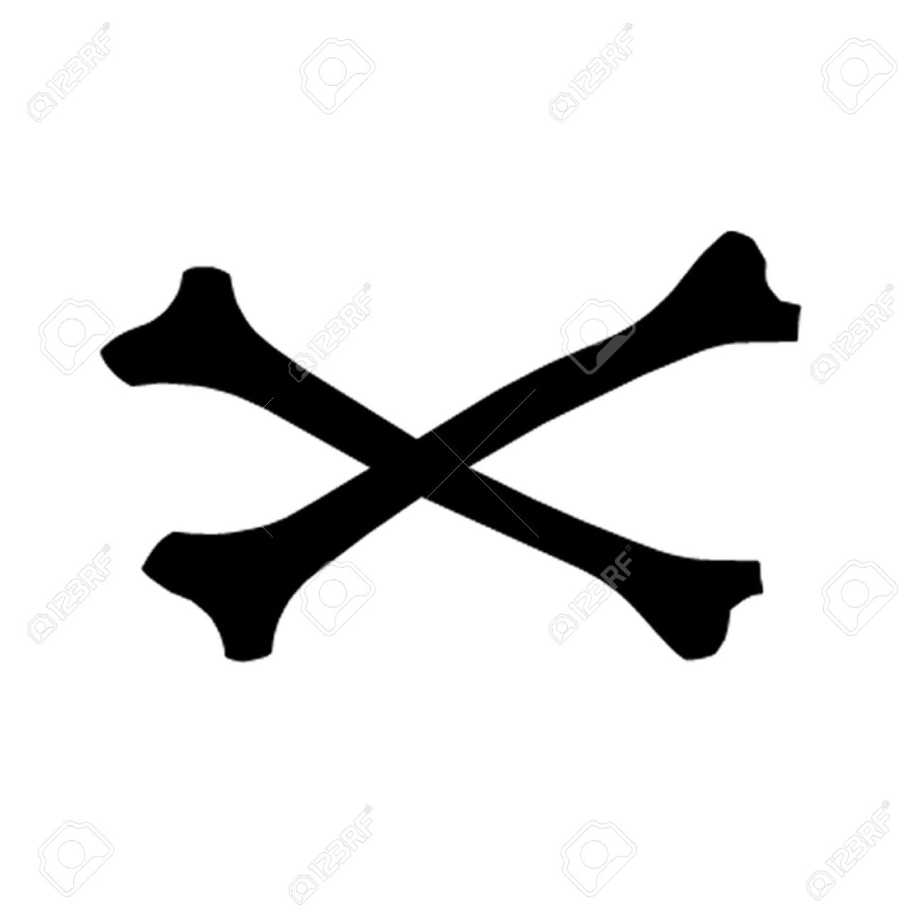 Cross Bones Stock Vector Cross Bones Stock Vector