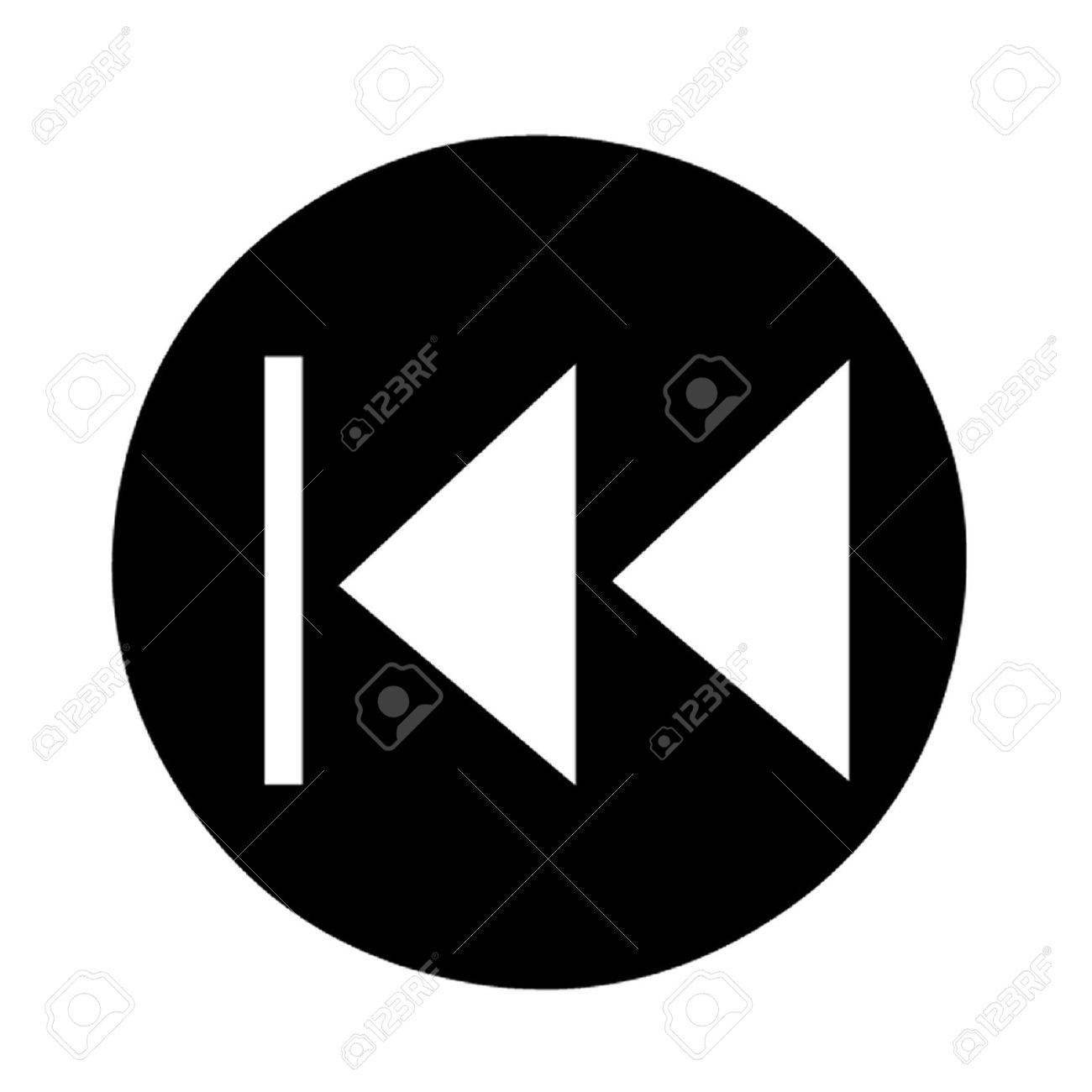 巻き戻しボタンのイラスト素材・ベクター Image 21937390