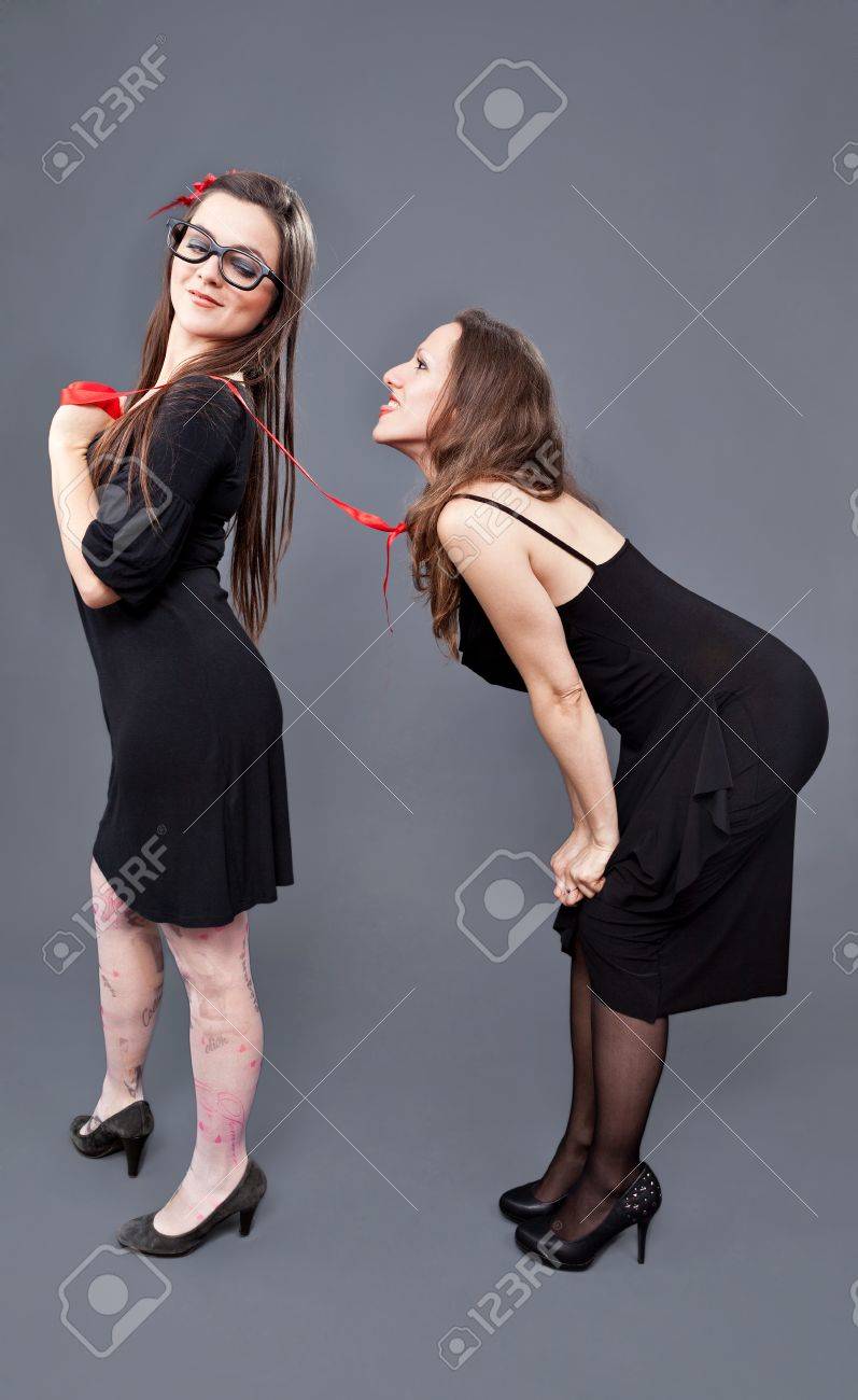Lesbian Girl Dominates Her Girlfriend Stock Photo, Picture and Royalty Free  Image. Image 17642883.