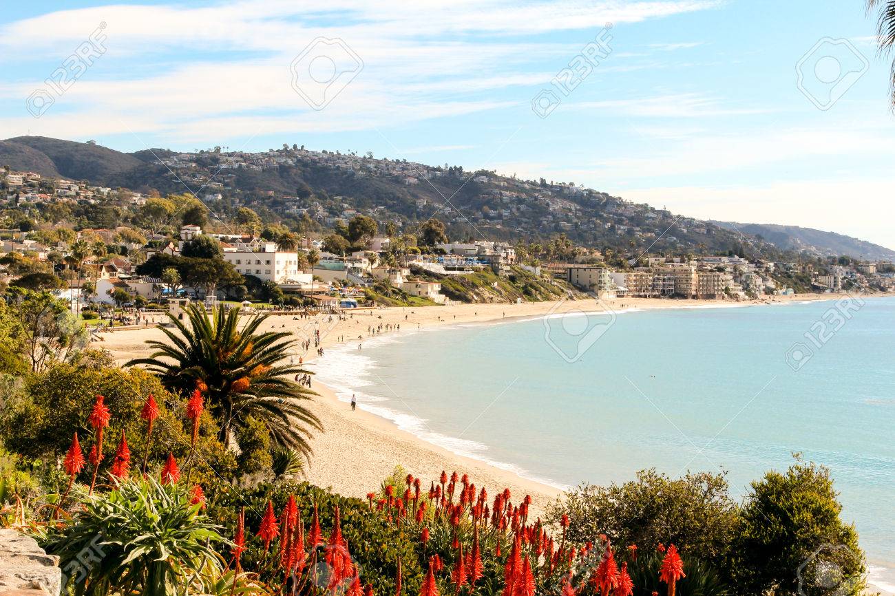 Laguna Beach Coastline In Southern