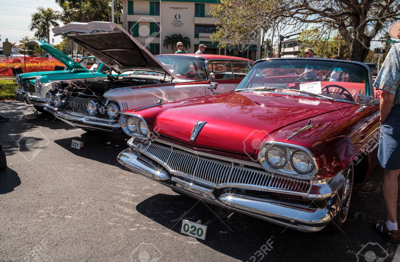 Naples Florida Usa March 23 2019 Red 1960 Dodge At The Stock Photo Picture And Royalty Free Image Image 121523705