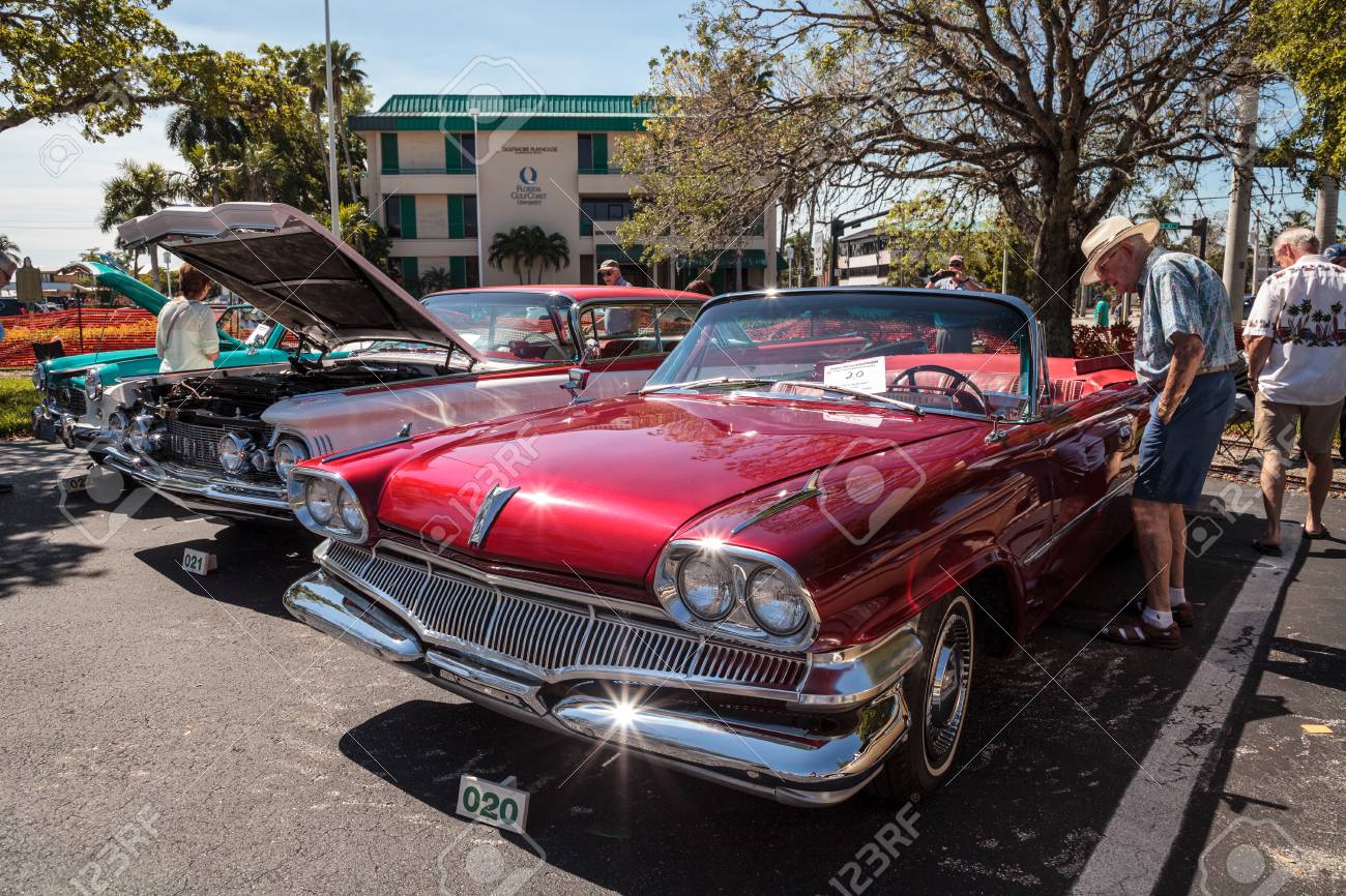 Naples Car Show >> Naples Florida Usa March 23 2019 Red 1960 Dodge At The Naples Car Show >> Naples Florida Usa March 23 2019 Red 1960 Dodge At The