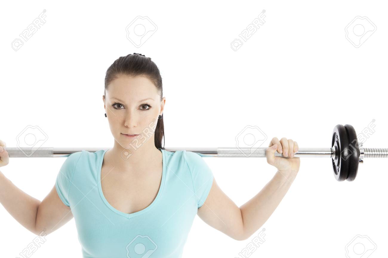 woman during strength training