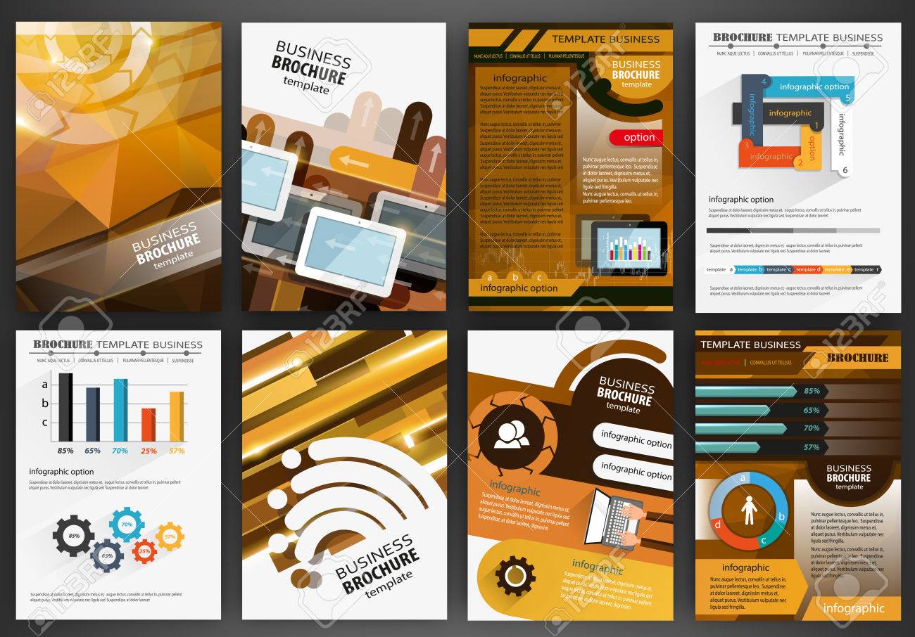 Abstract vector backgrounds and brochures for web and mobile applications. Business and technology infographic, icons, creative template design for presentation, poster, cover, booklet, banner. - 48450438 Abstract vector backgrounds and brochures for web and mobile applications. Business and technology infographic, icons, creative template design for presentation, poster, cover, booklet, banner. - 48450438