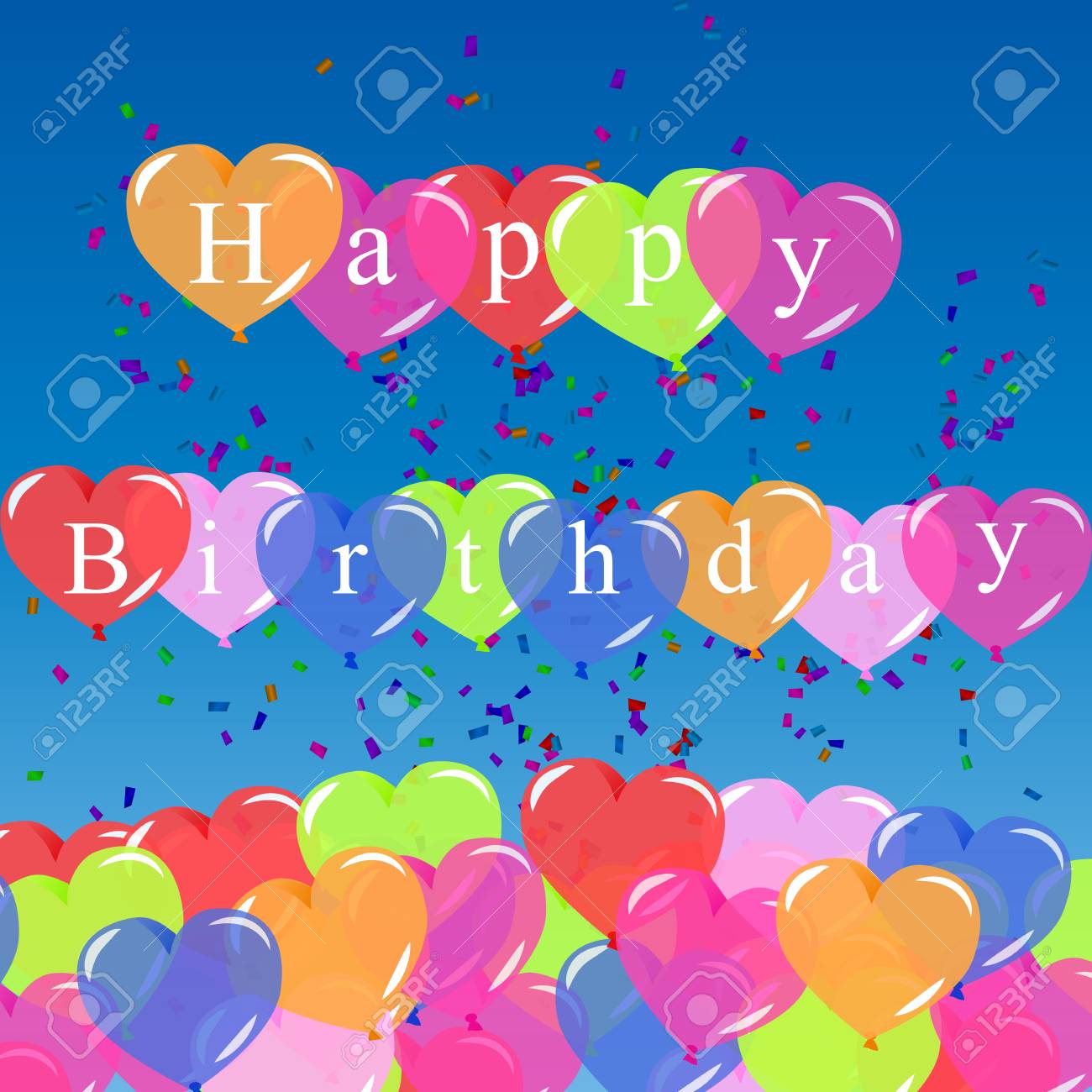 Vettoriale Palloncini Buon Compleanno Originale Di Colore Di Tendenza Di Vettore Di Alta Qualita Puo Essere Utilizzato Per Carte Regali Inviti Vendite Banner Web Design Image