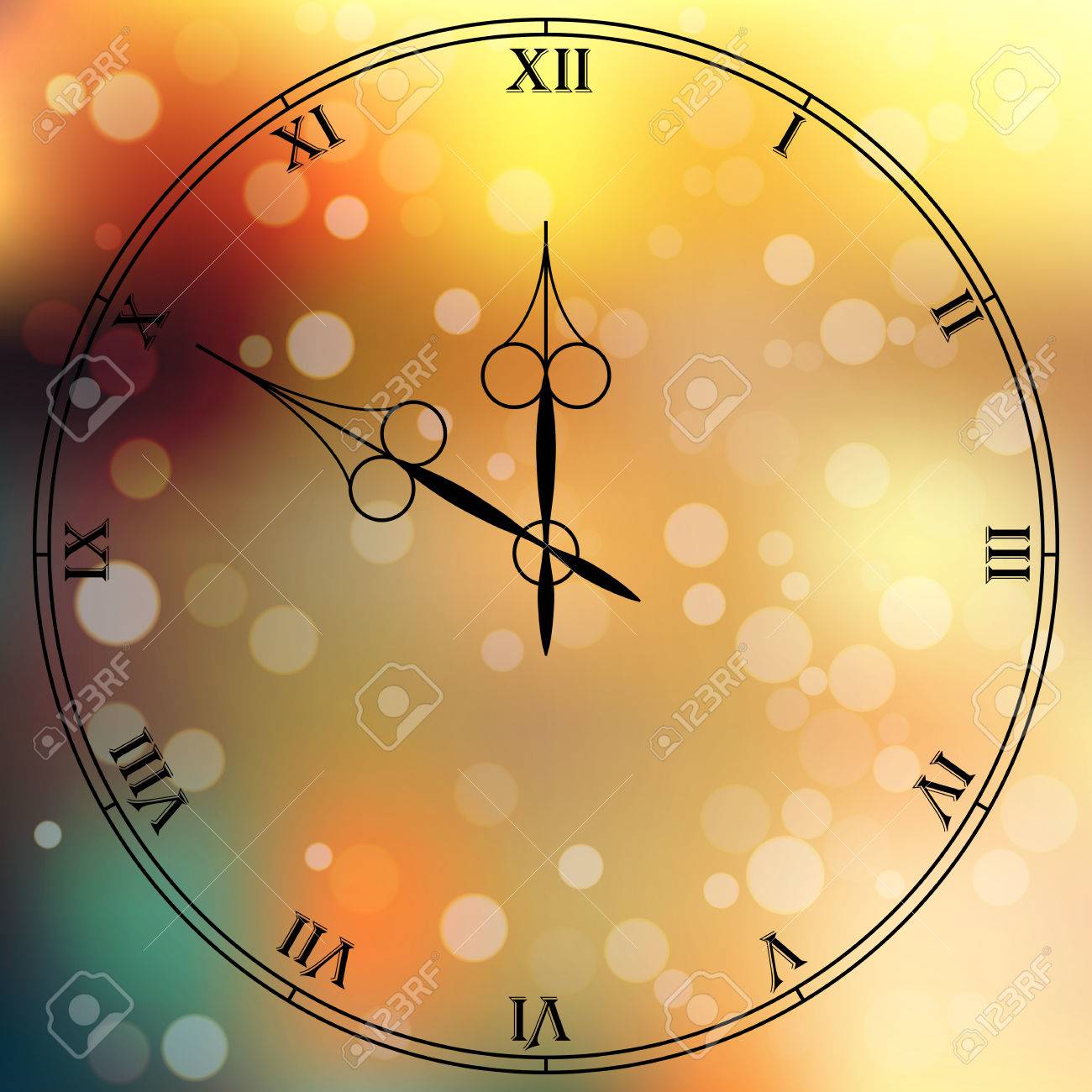 very high quality original trendy vector antique clock face with