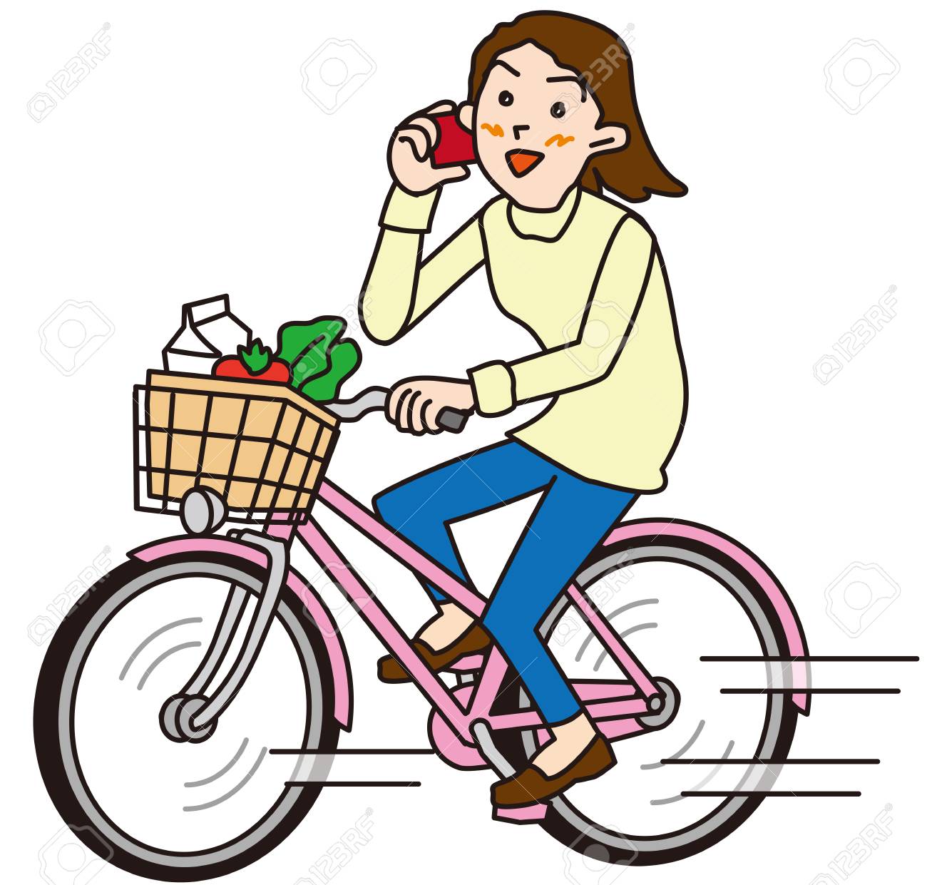 通話しながら自転車に乗る人 の写真素材 画像素材 Image 通話しながら自転車に乗る人 の写真素材 画像素材 Image