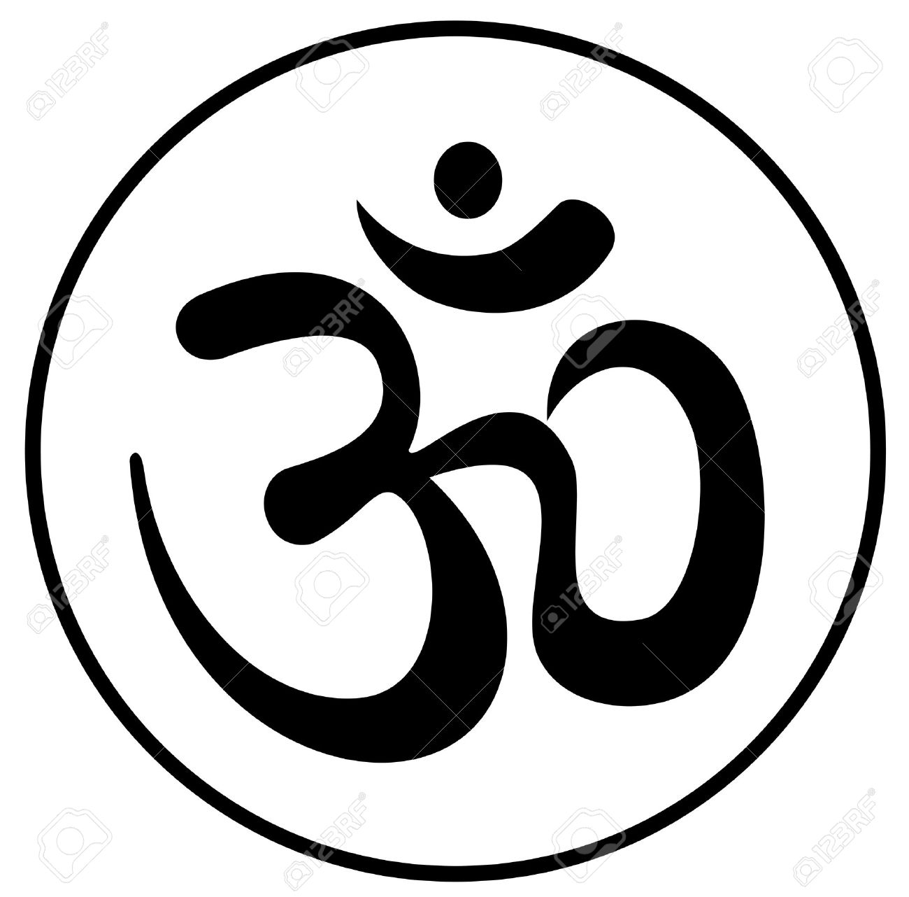 om aum a symbol bearing the blessing royalty free cliparts vectors