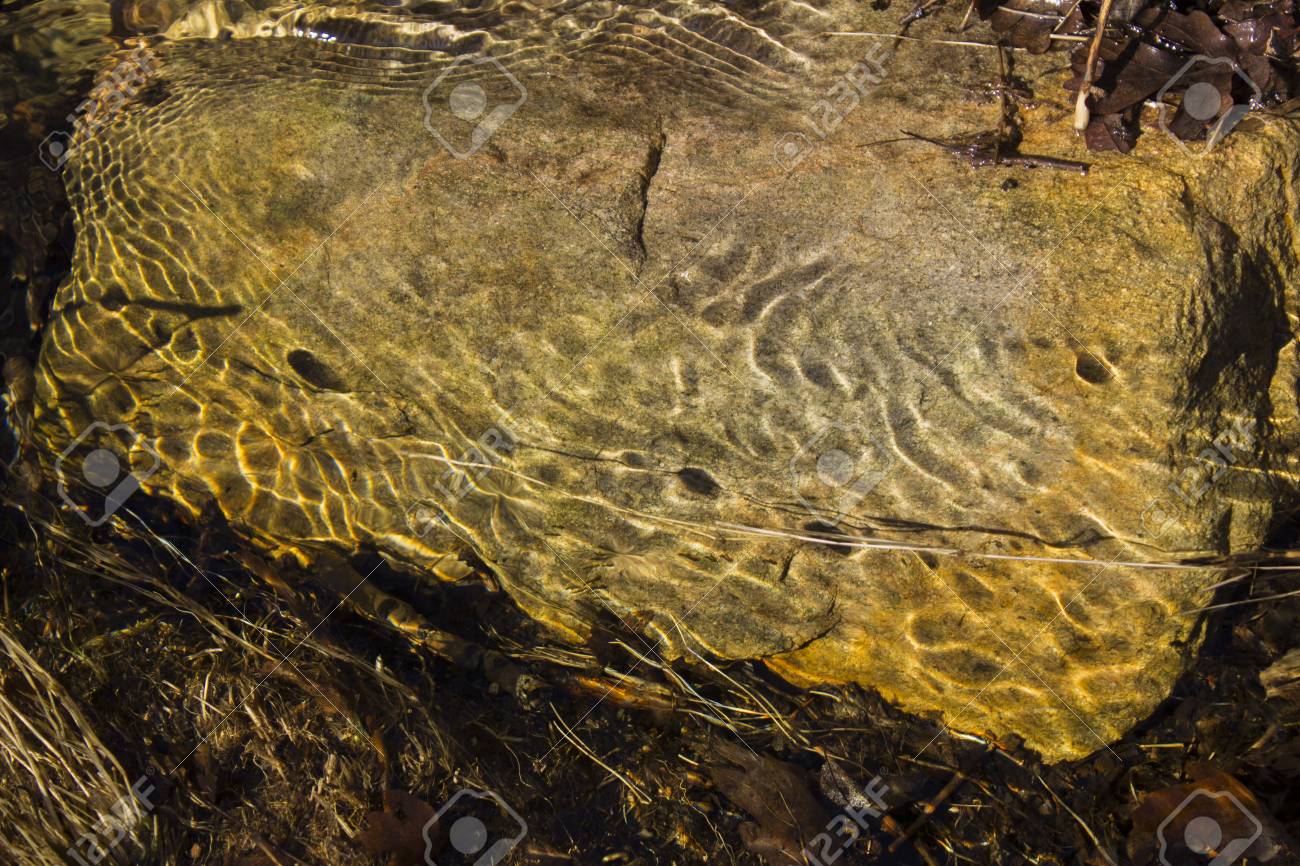 Vortex Rings In Stream Create Dark Spots On Stone Stock Photo Picture And Royalty Free Image Image 37647666