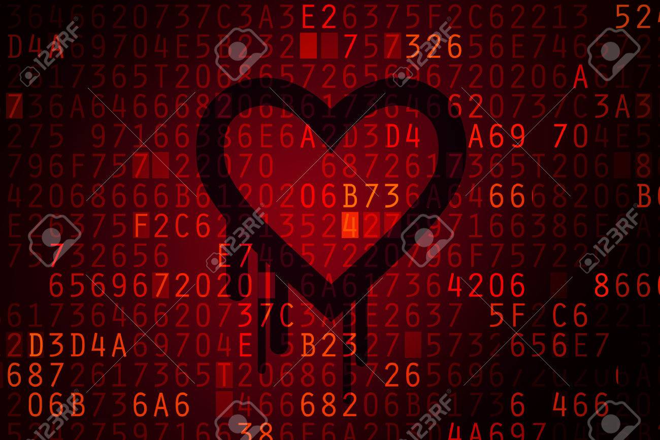 Heartbleed bug. Cracked Password and internet security issue concept. - 27827354 Heartbleed bug. Cracked Password and internet security issue concept. - 27827354